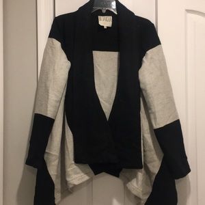 Black and grey blanket jacket from BB Dakota Sz L